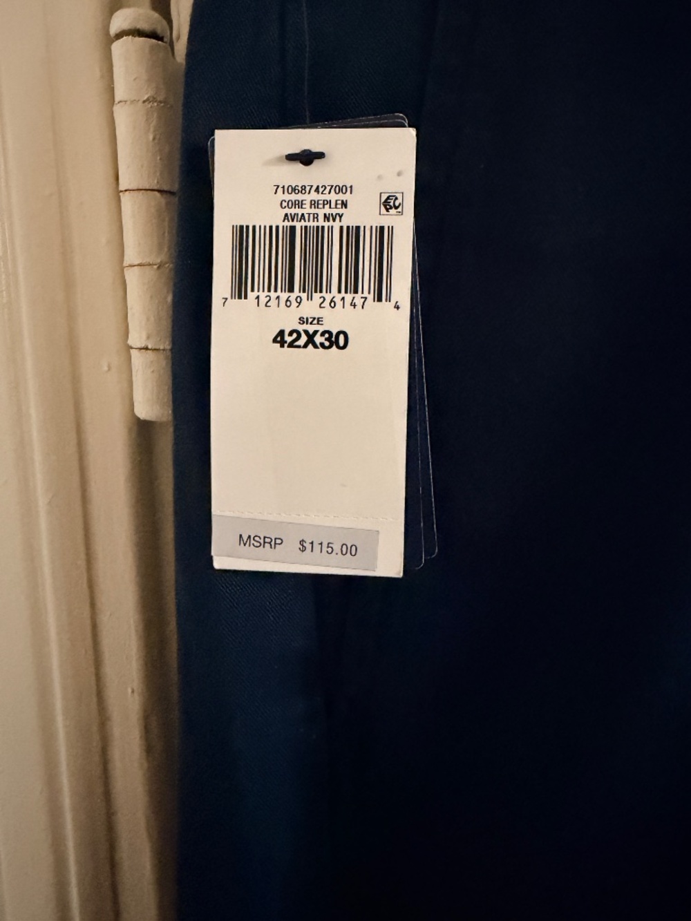 NWT Polo Ralph Lauren Classic Fit Chino Pants 42x30 Aviator Navy $115 MSRP - Picture 3 of 4
